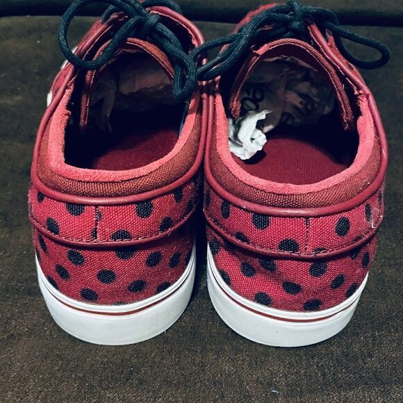 Mint condition NIKE Stefan Janoski Burgundy Black Polka Dot Skateboarding 13 US - Picture 4 of 7